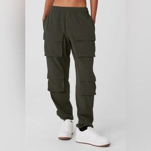 ALO Yoga Olive Green Cargo Track Pants